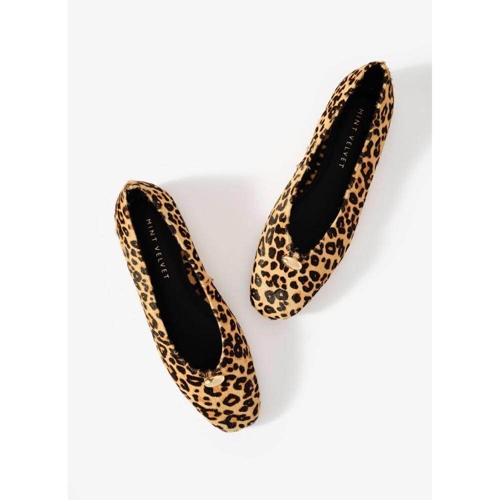 Mint Velvet Ruby Leopard Print Textured Leather